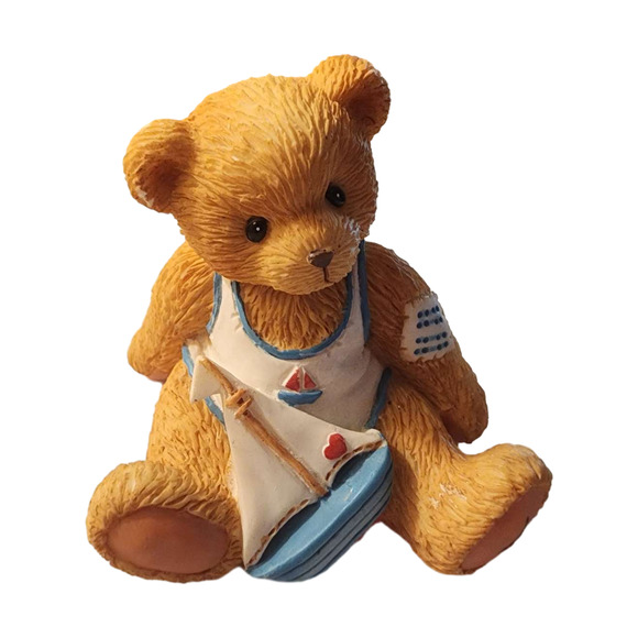 Enesco Cherished Teddies Arthur August Figurine Smooth Sailing - Picture 6 of 7